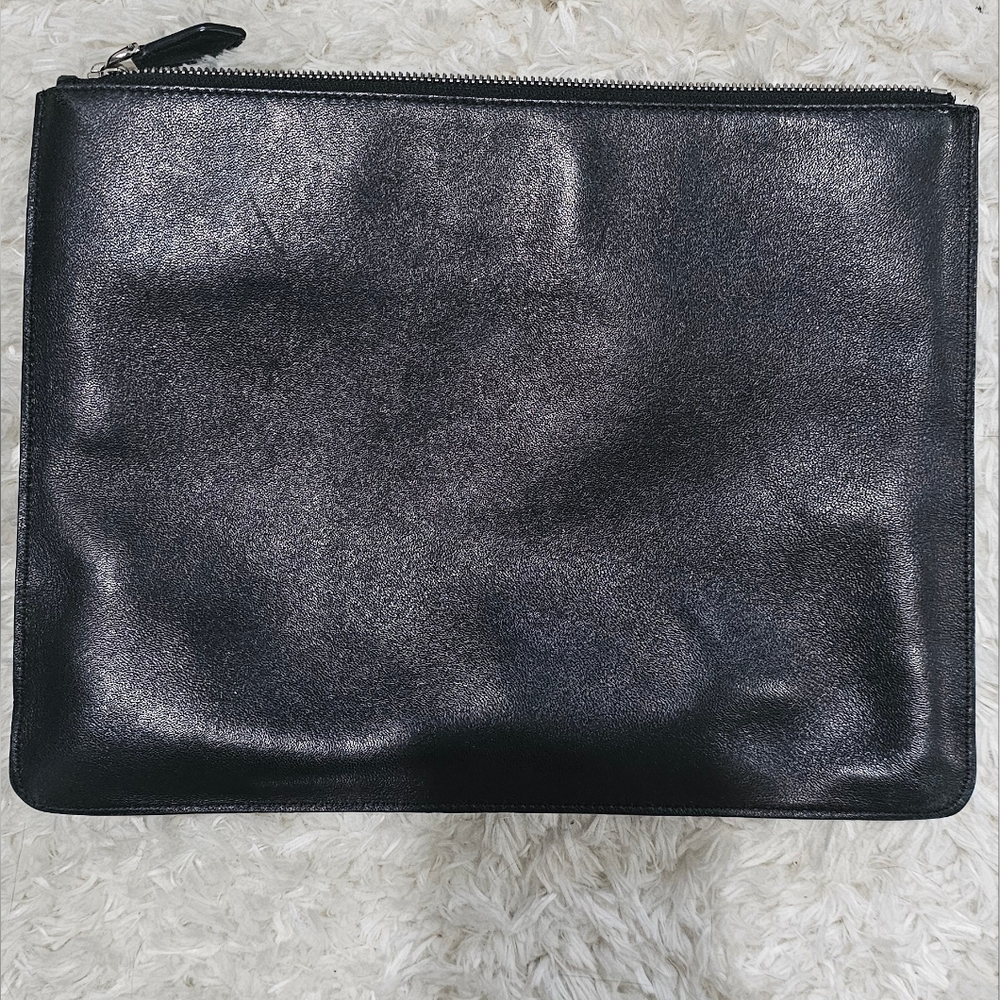 🔥 Unique Givenchy American Flag Black Leather Clutch - Picture 2 of 4